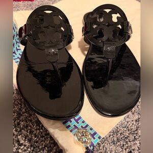 Tory Burch Black Slide Sandals